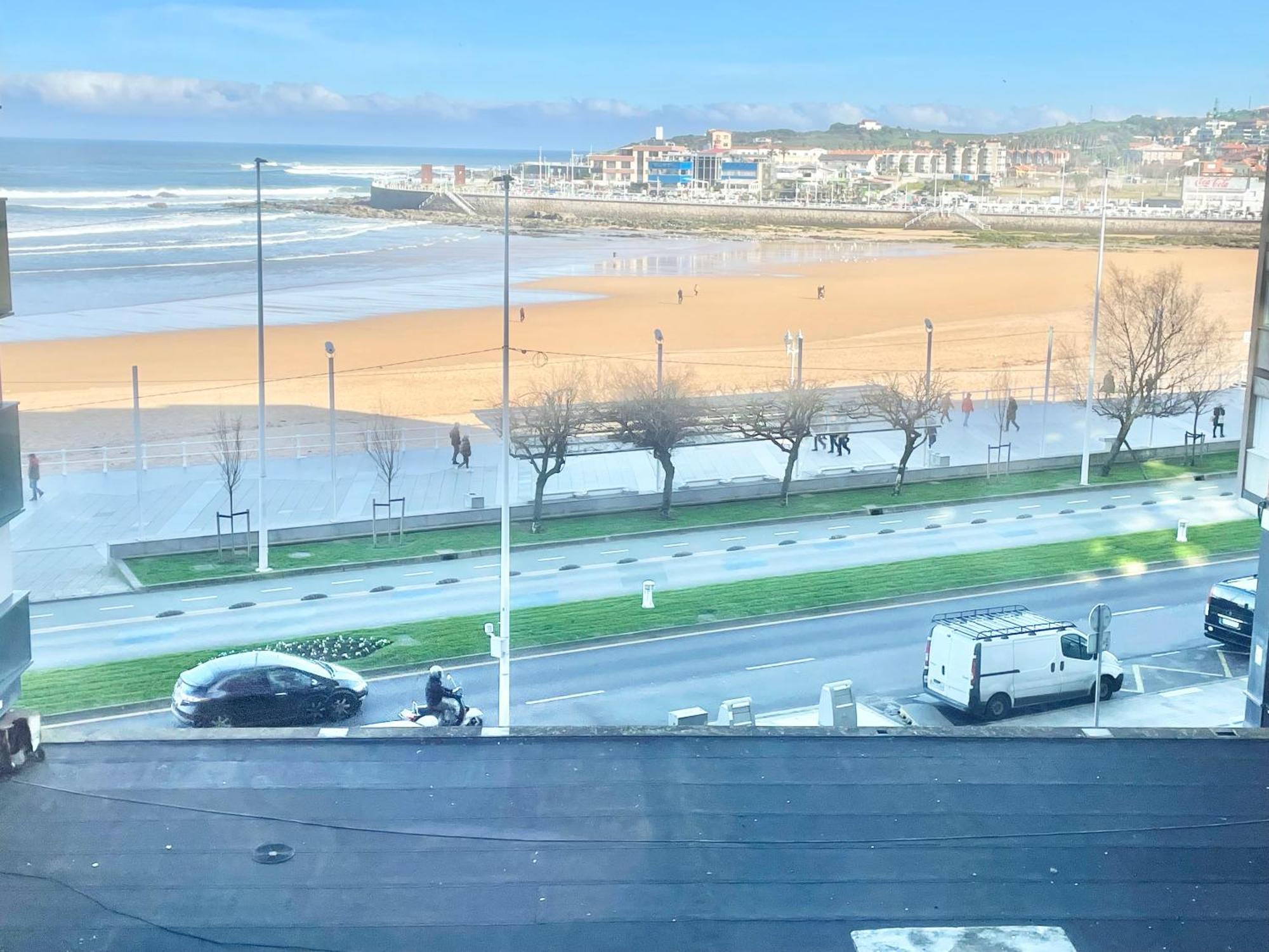 Apartamento San Lorenzo Playa. Vistas Al Mar. Gijón Exterior foto